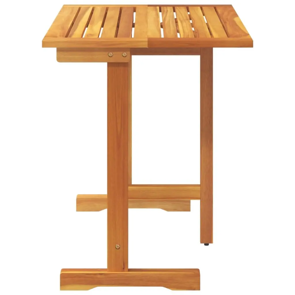 Folding Table Solid Acacia Wood 90x60x72cm Brown