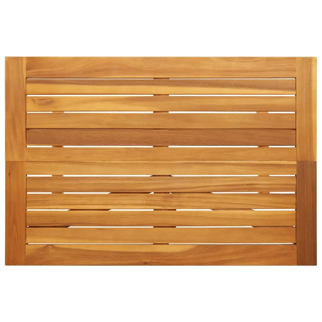 Folding Table Solid Acacia Wood 90x60x72cm Brown
