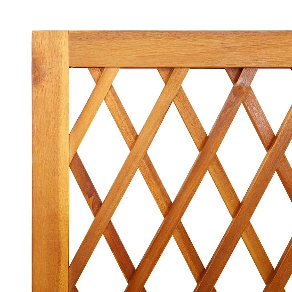 Wooden Planter with Trellis and Shelf 55x29.5x152cm