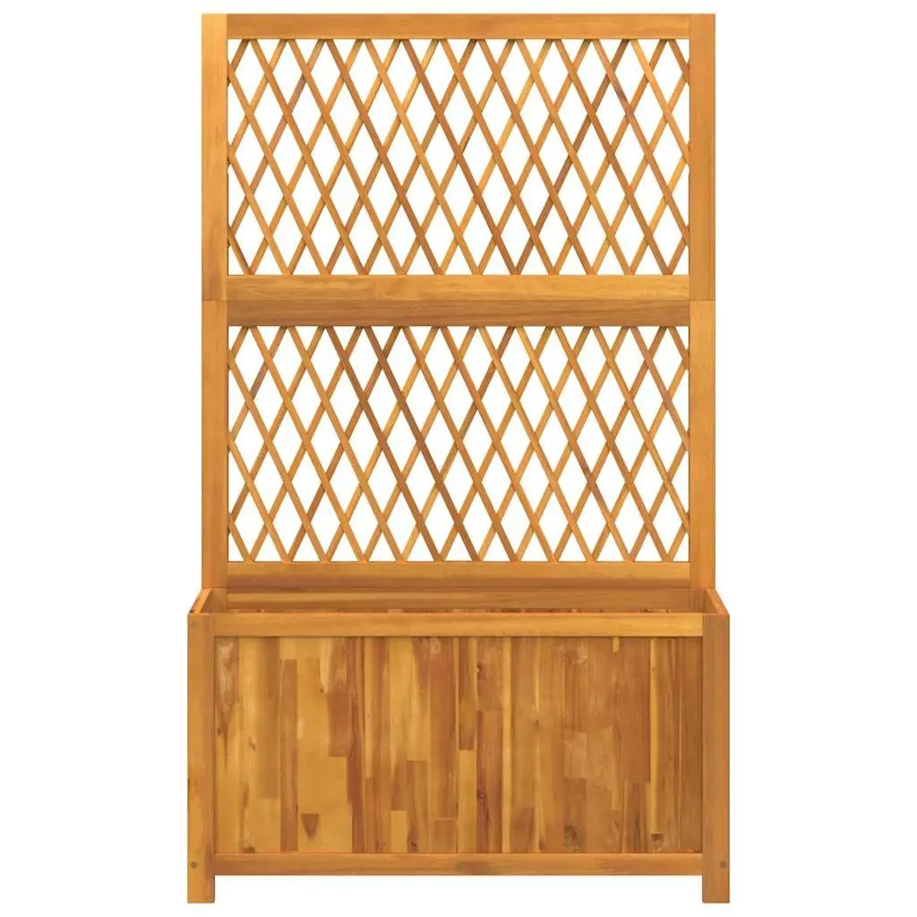 Wooden Planter Solid Acacia Wood 100x32x165cm Brown