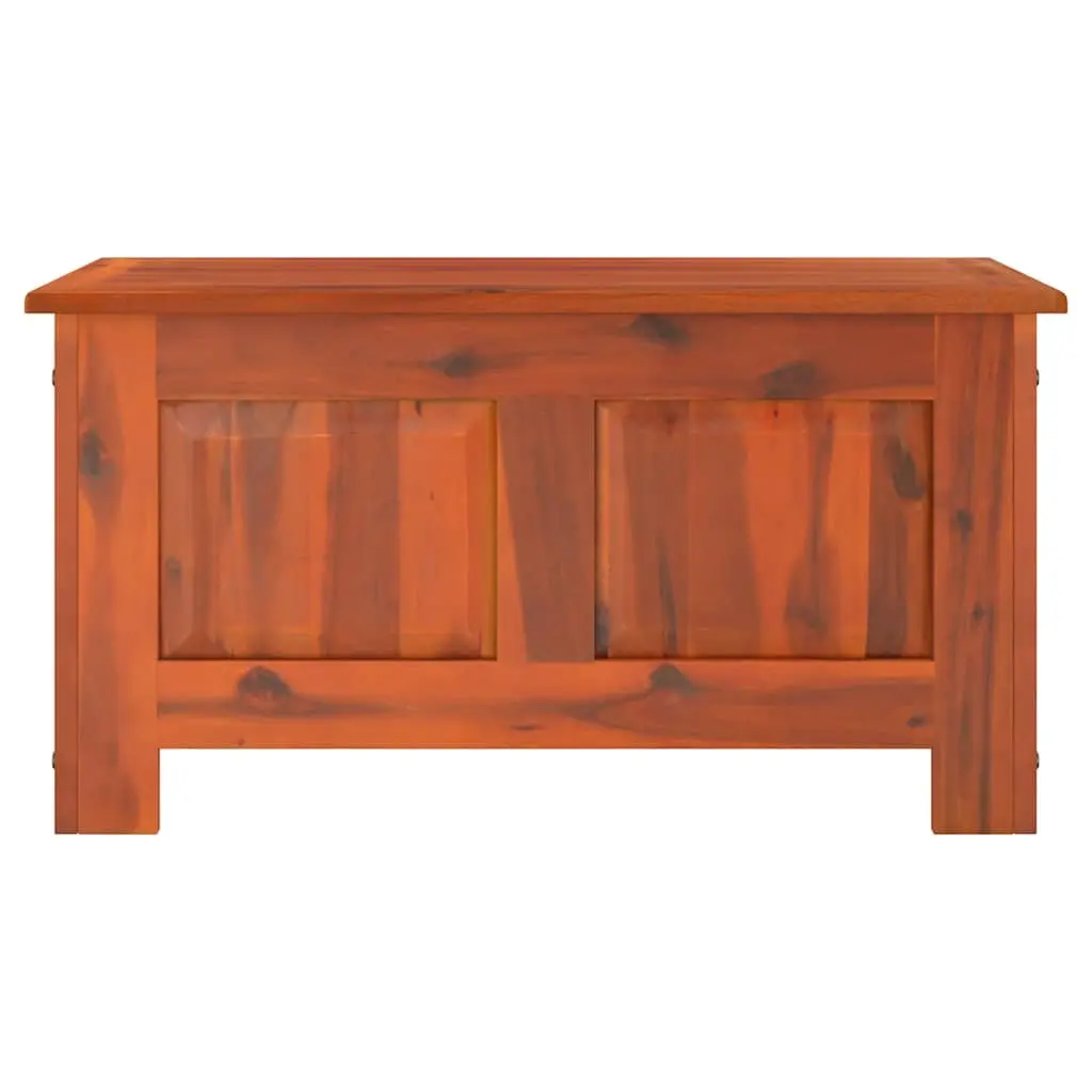 Brown Solid Wood Storage Chest with Lid