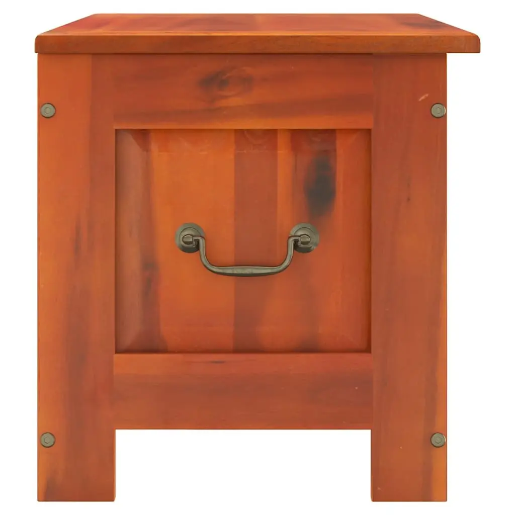 Brown Solid Wood Storage Chest with Lid
