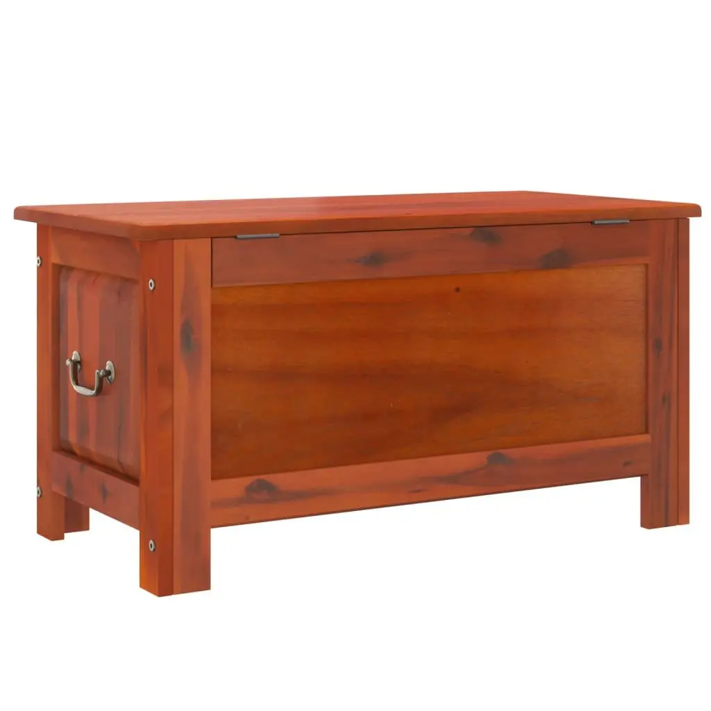 Storage Chest Solid Acacia Wood Brown Furniture Trunk Organiser