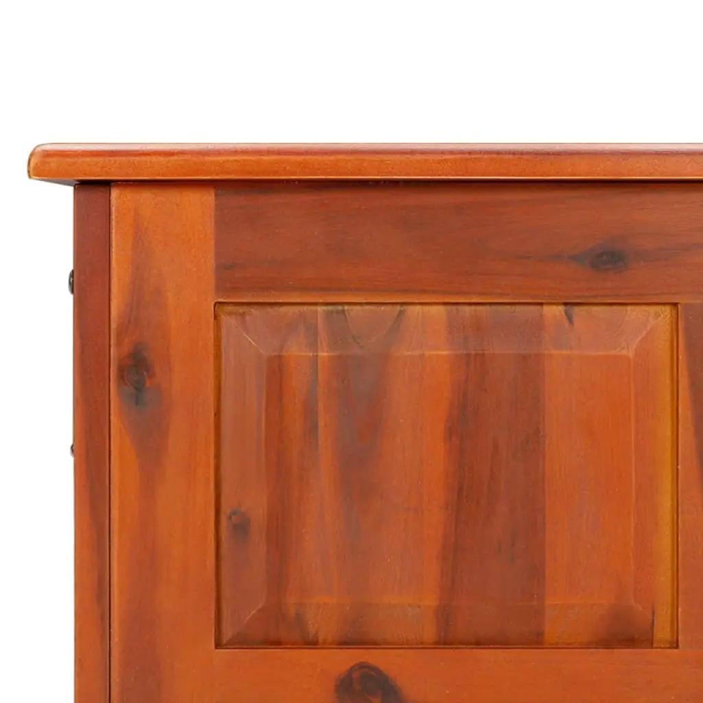 Storage Chest Solid Acacia Wood Brown Furniture Trunk Organiser