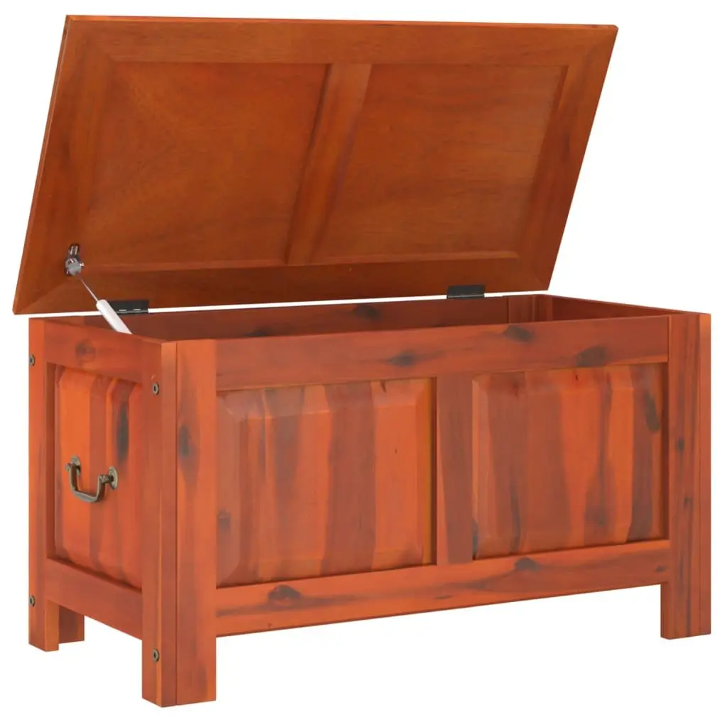 Storage Chest Solid Acacia Wood Brown Furniture Trunk Organiser