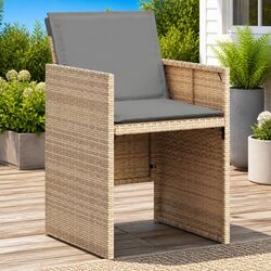 Durable 4-Piece Outdoor Garden Chair Set with Cushions