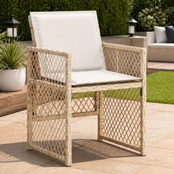 Premium Outdoor Garden Chairs Set of 4 with Cushions
