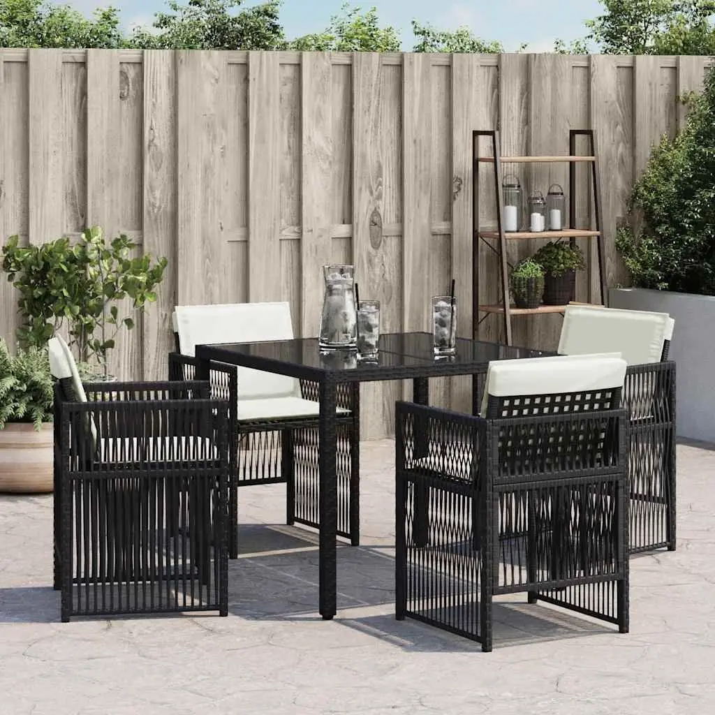 4-Piece Outdoor Seating Set with Cushioned Chairs