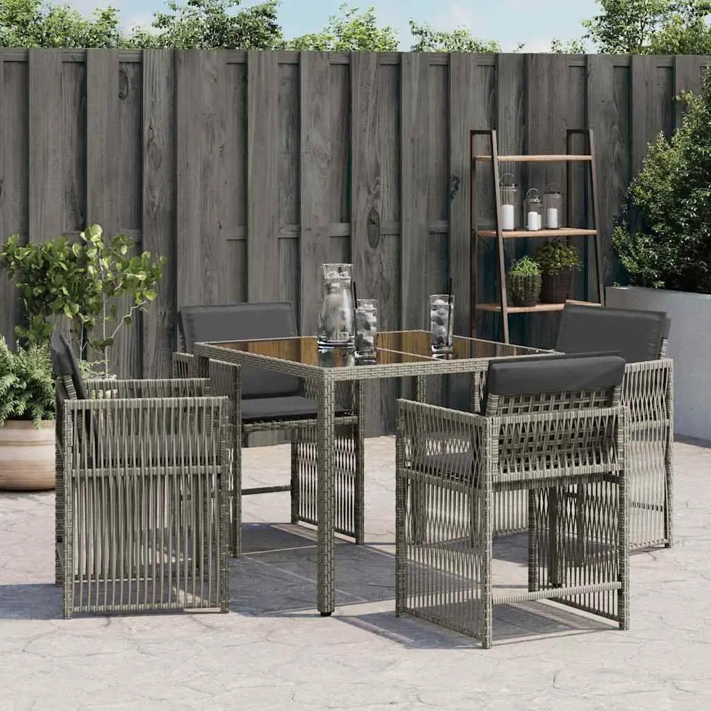 Outdoor Garden Chairs Set of 4 in Grey