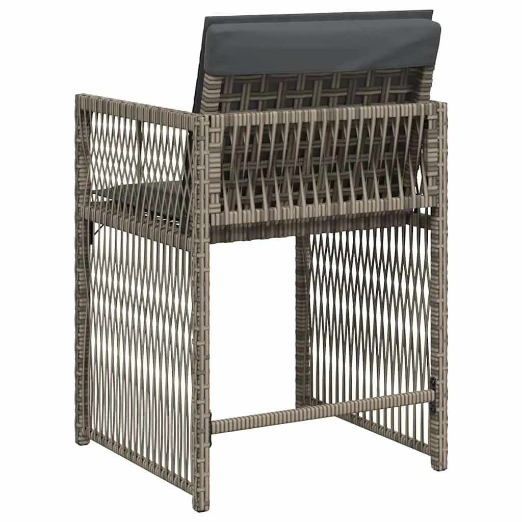 Outdoor Garden Chairs Set of 4 in Grey