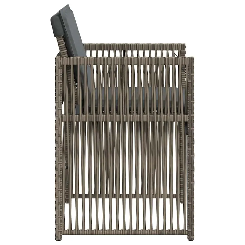 Outdoor Garden Chairs Set of 4 in Grey