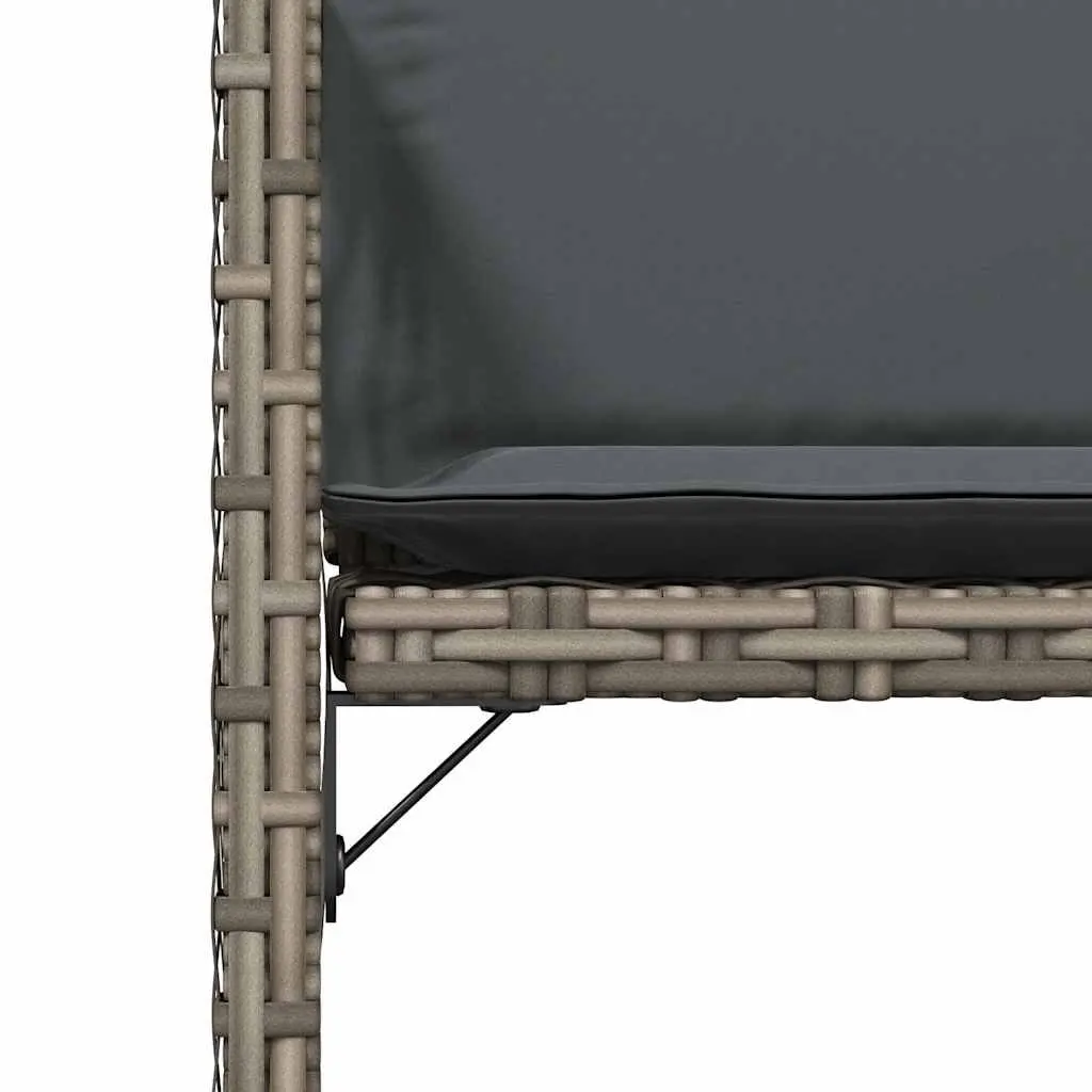 Outdoor Garden Chairs Set of 4 in Grey