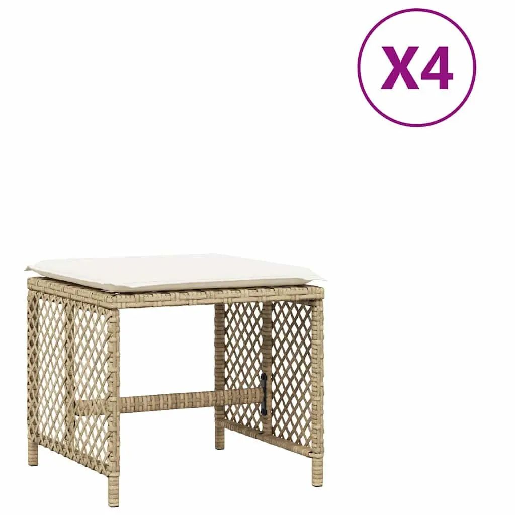 Garden Stools with Cushions for Outdoor Use
