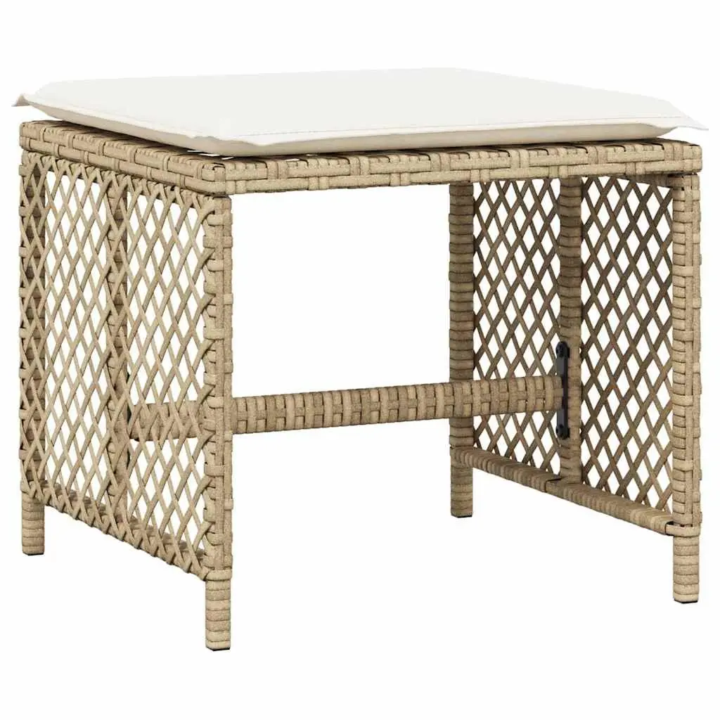 Garden Stools with Cushions for Outdoor Use