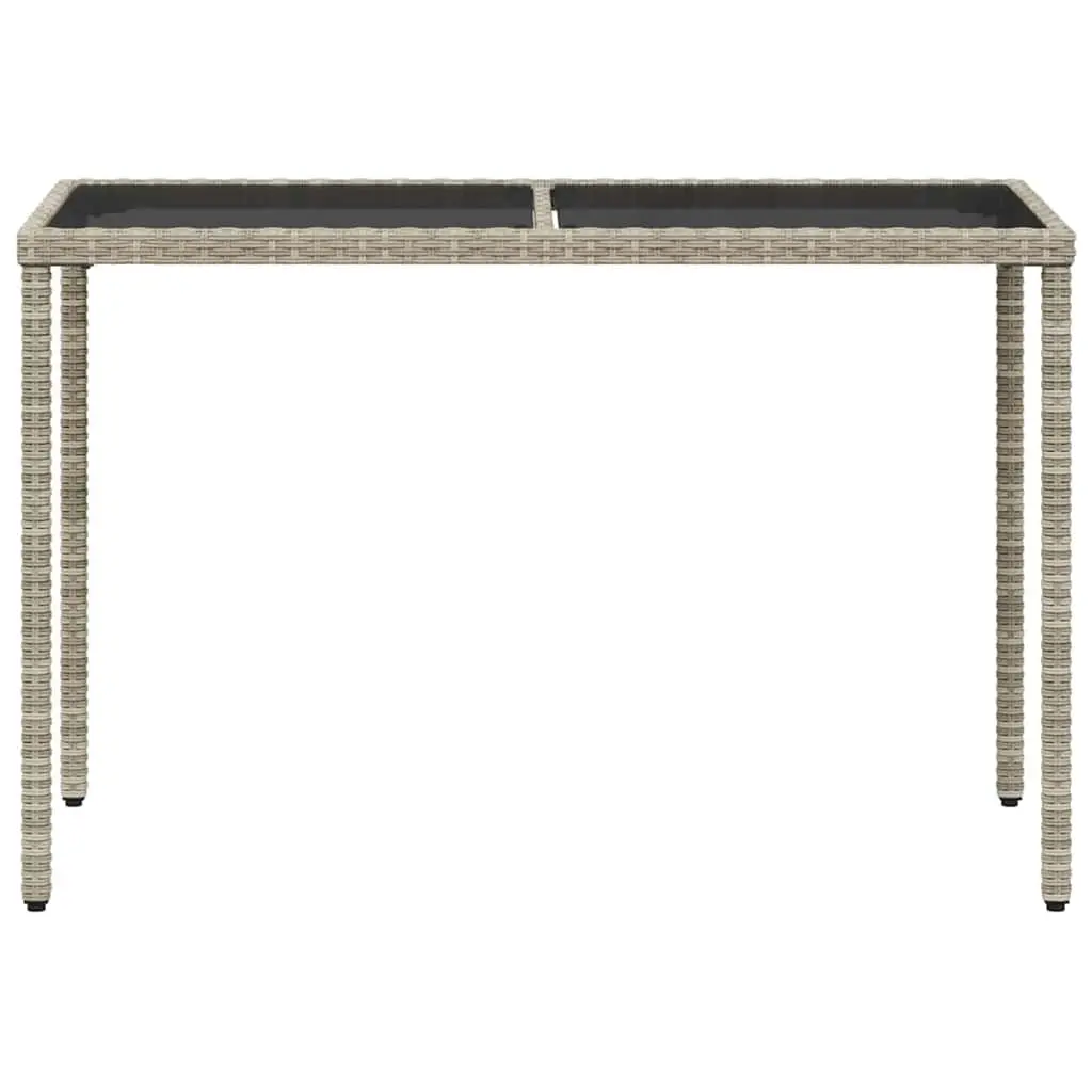 5 Piece Garden Dining Set with Grey Rattan Chairs