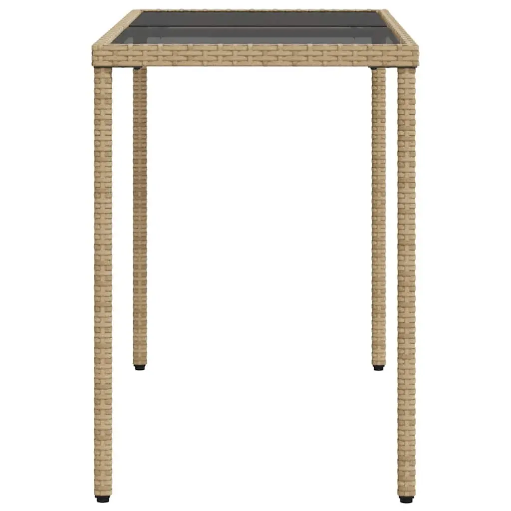 5 Piece Beige Poly Rattan Outdoor Garden Dining Set