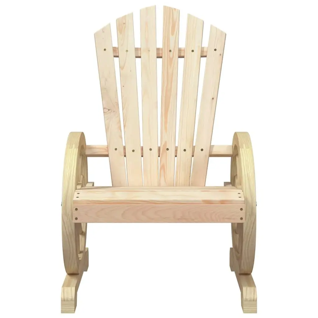 Solid Wood Adirondack Chair for Relaxing Outdoors