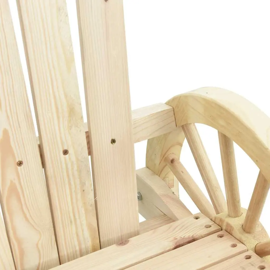 Solid Wood Adirondack Chair for Relaxing Outdoors