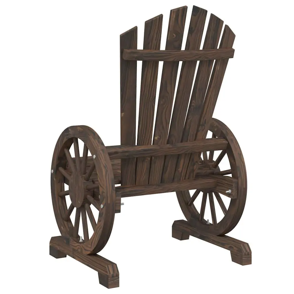 Solid Wood Adirondack Chair for Gardens