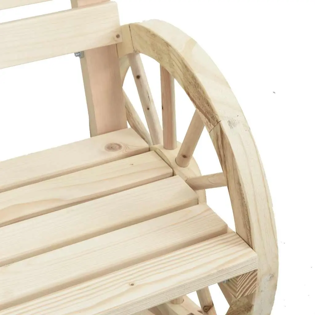 Outdoor Garden Chairs 2 pcs Solid Wood Fir Brown Patio Seating Armrest Backrest