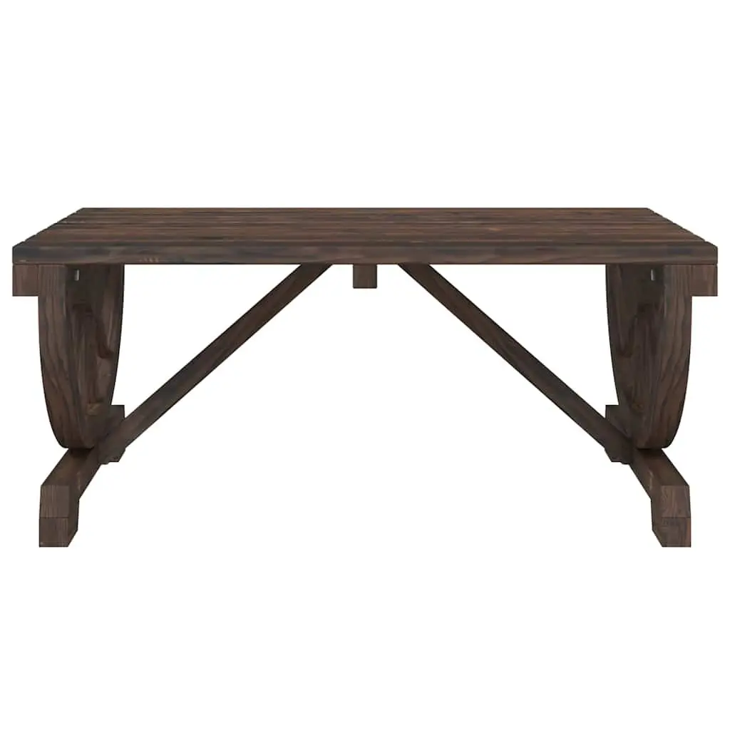 Solid Wood Fir Garden Coffee Table for Outdoor Use