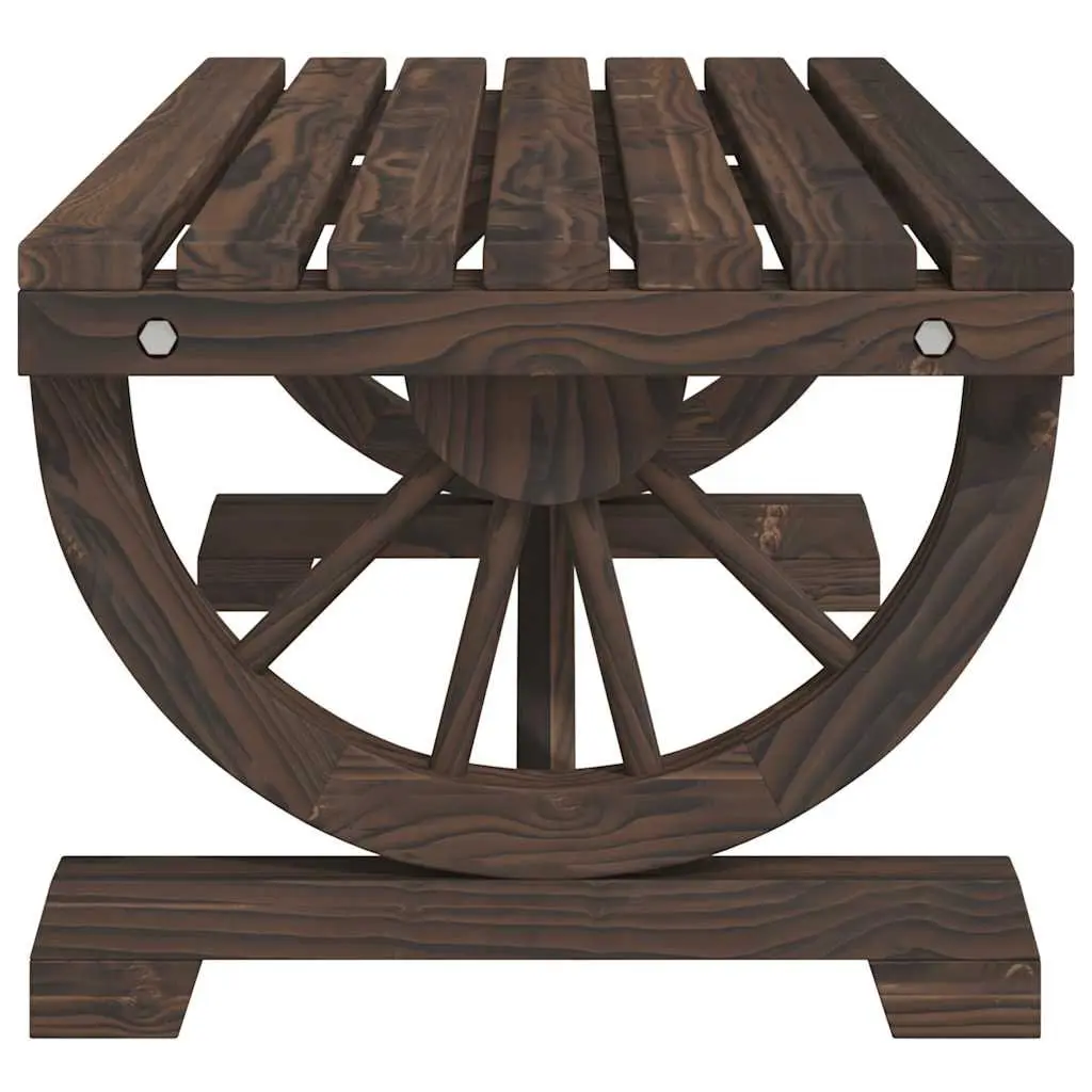 Solid Wood Fir Garden Coffee Table for Outdoor Use