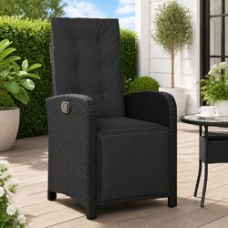 Sturdy Reclining Garden Chair with Adjustable Footrest