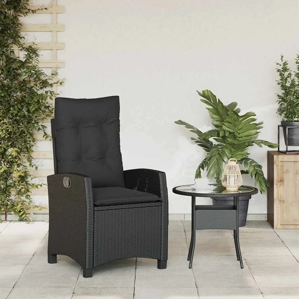 Adjustable Backrest Reclining Outdoor Chair with Cushions
