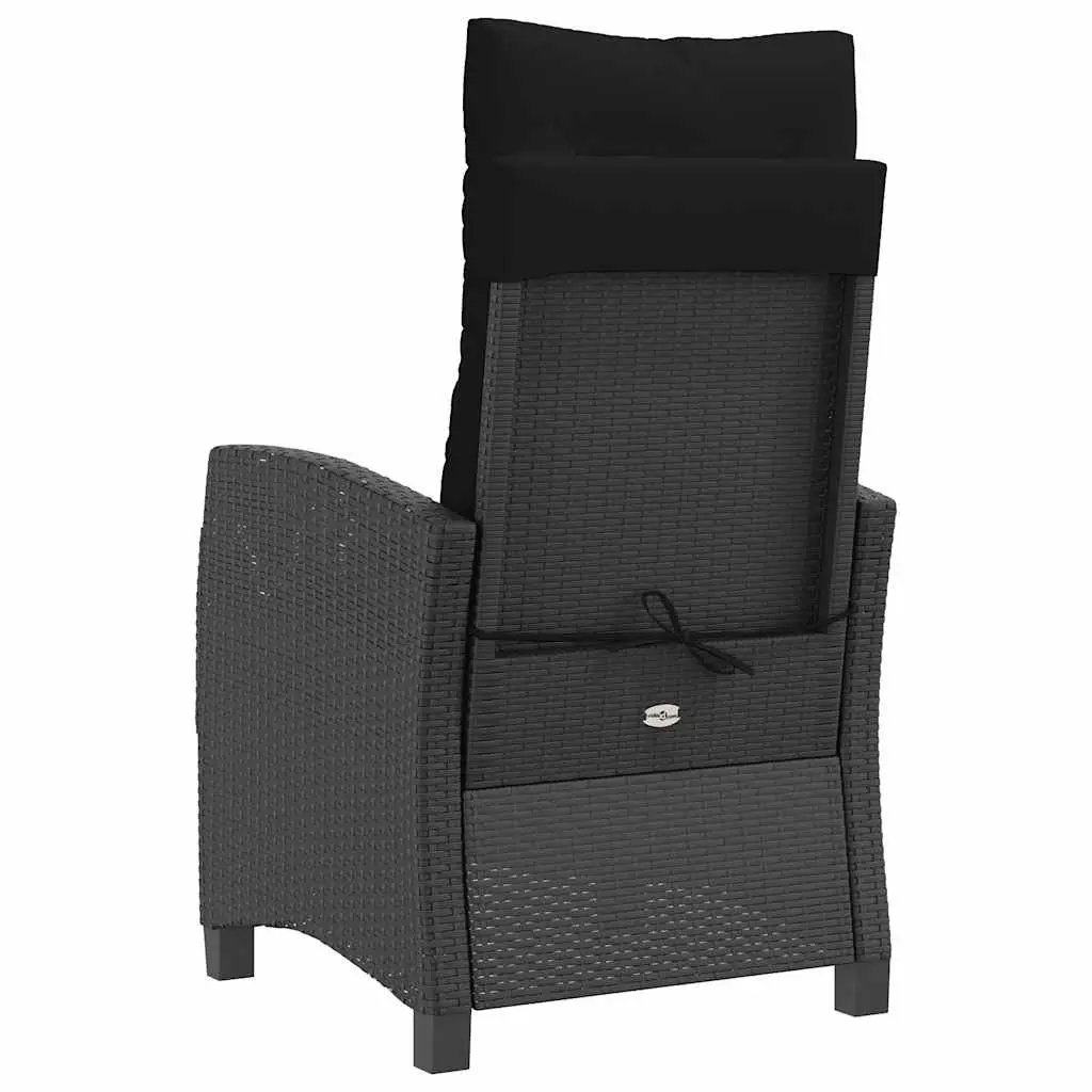 Adjustable Backrest Reclining Outdoor Chair with Cushions