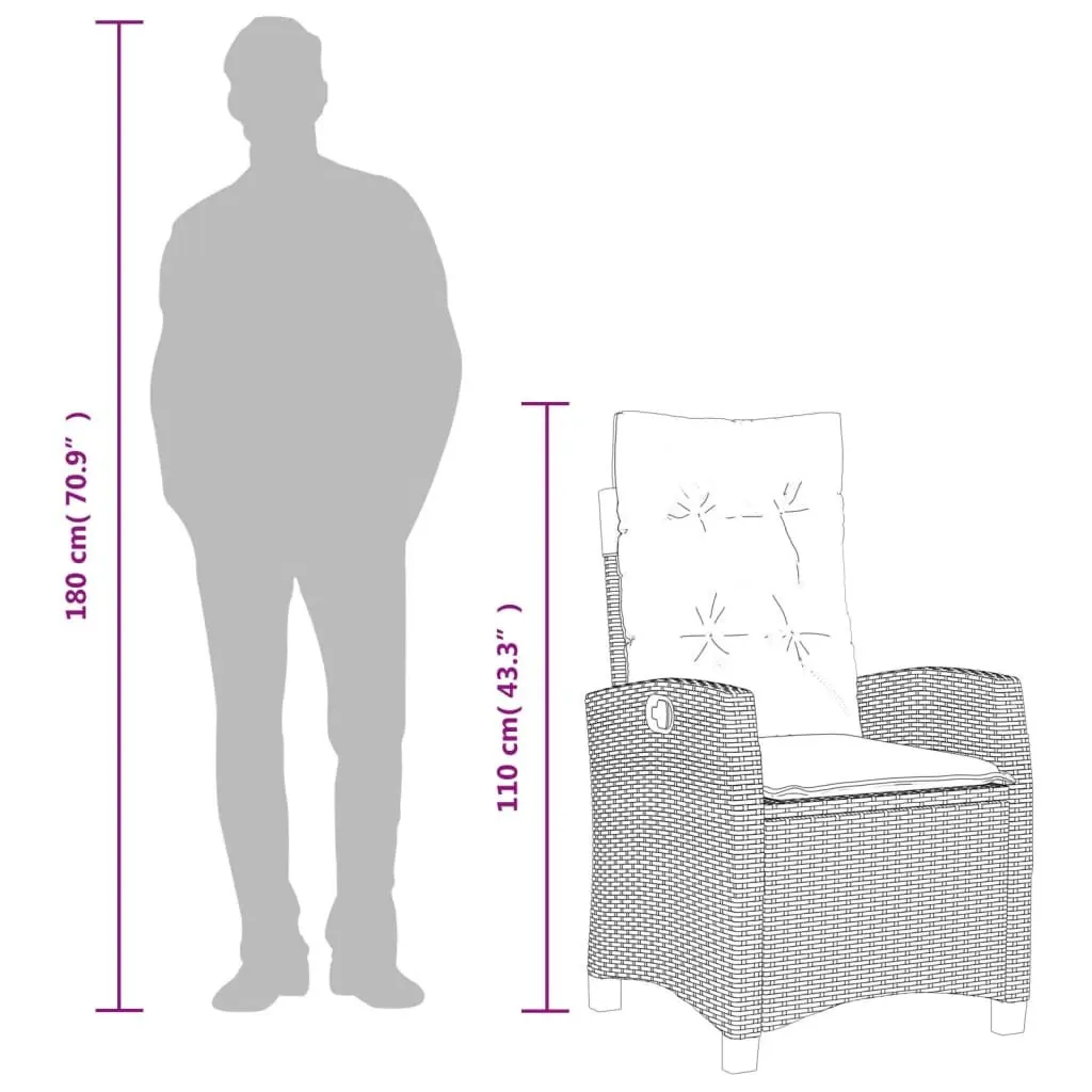 Adjustable Outdoor Reclining Garden Chair