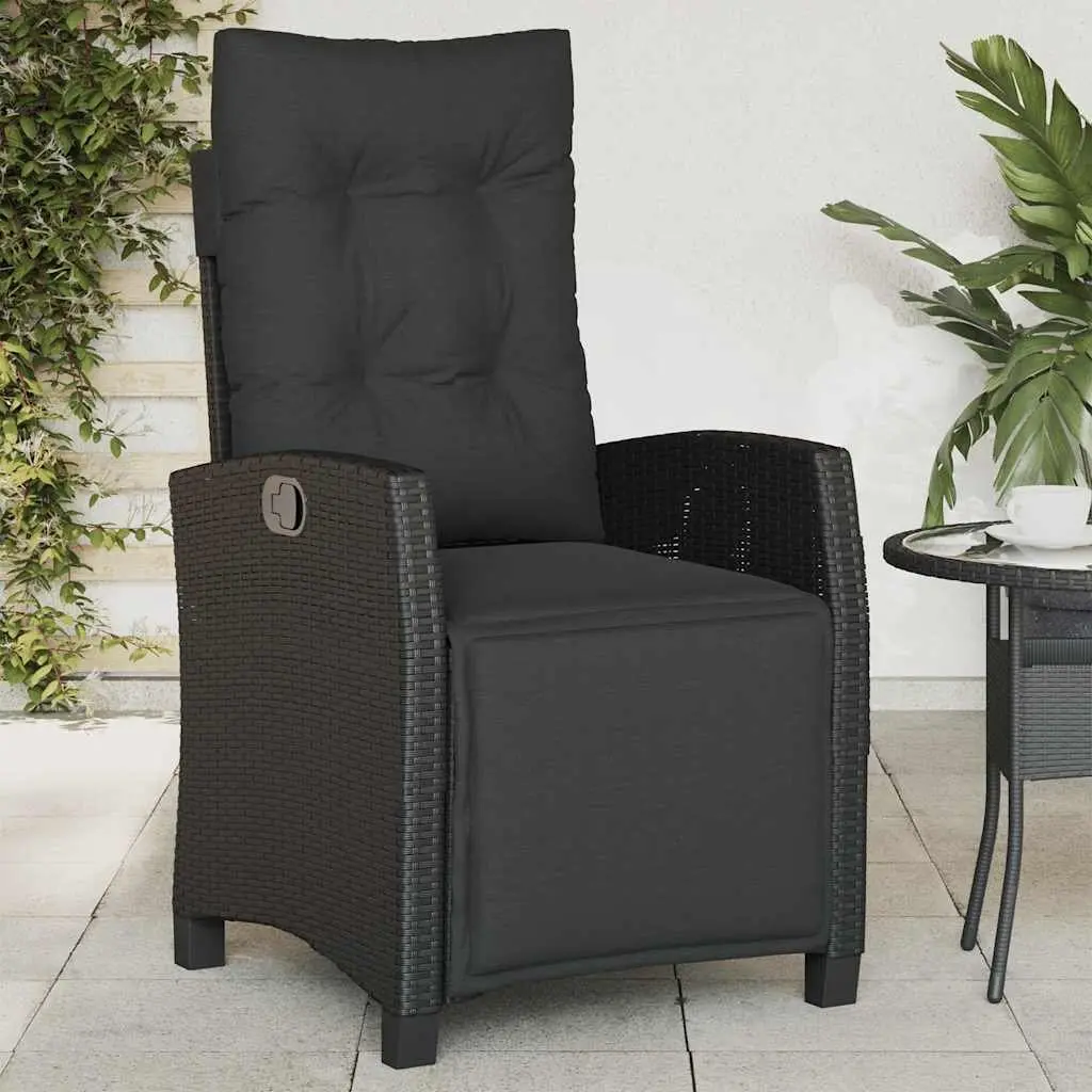 Reclining Outdoor Chairs 2 pcs with Cushions