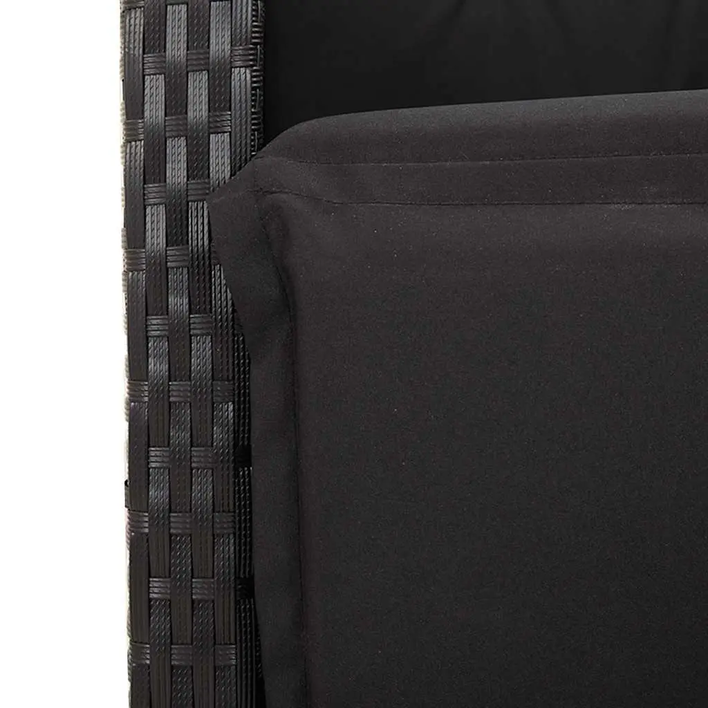 Reclining Outdoor Chairs 2 pcs with Cushions