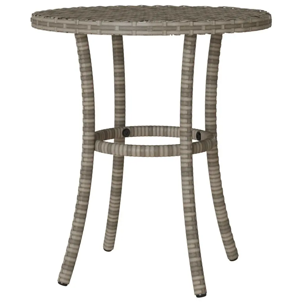 3 Piece Bistro Set in Grey with Cushions