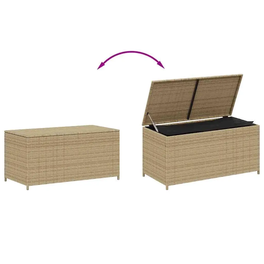 Beige Outdoor Garden Storage Box with Durable Construction