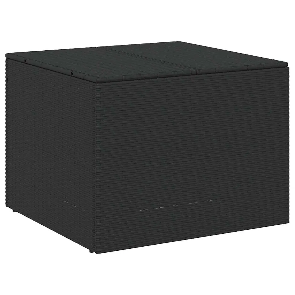 Garden Storage Box Poly Rattan 291L Black