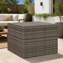 Sturdy Grey Garden Storage Box 291L with Steel Frame