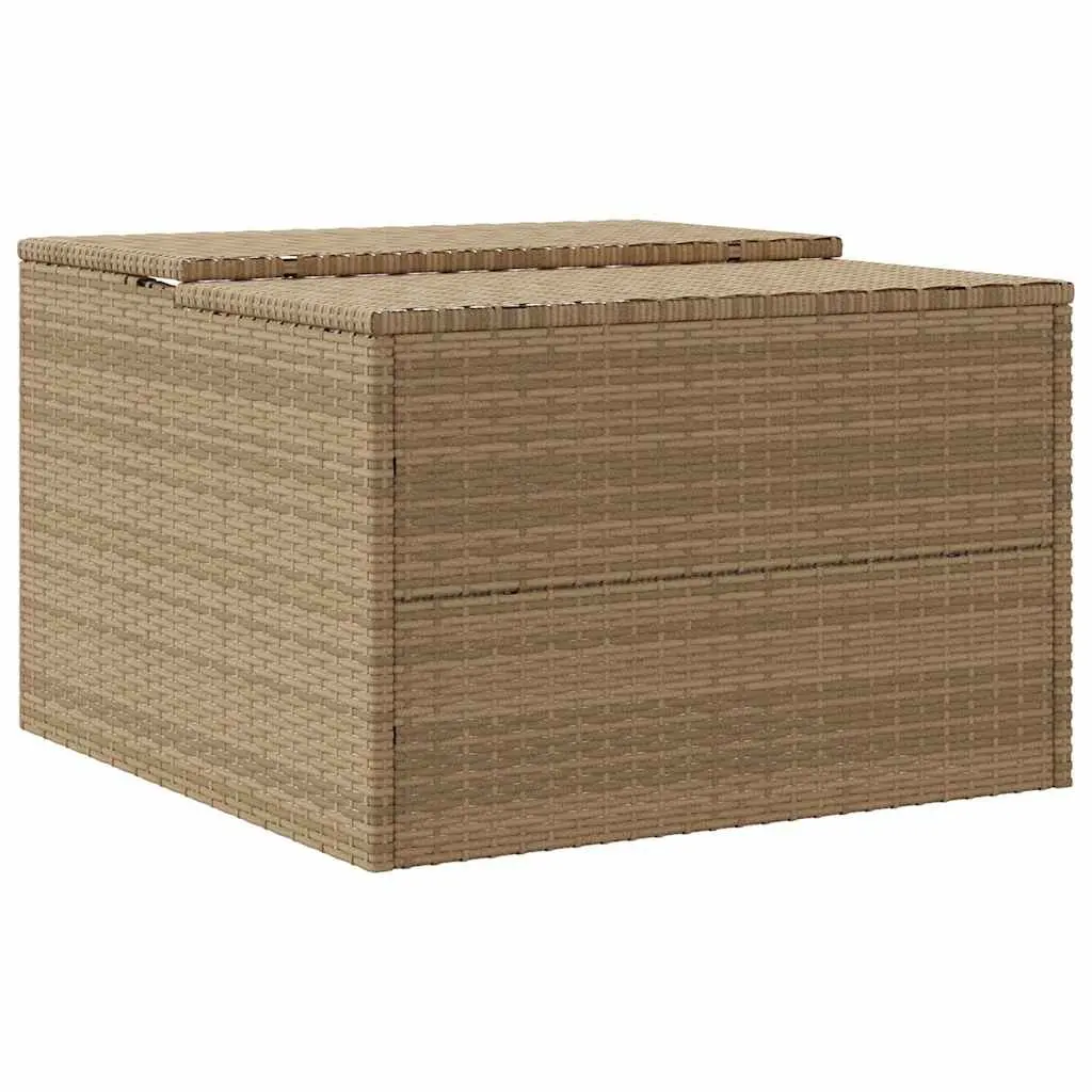 Beige Outdoor Robot Mower Storage Shed