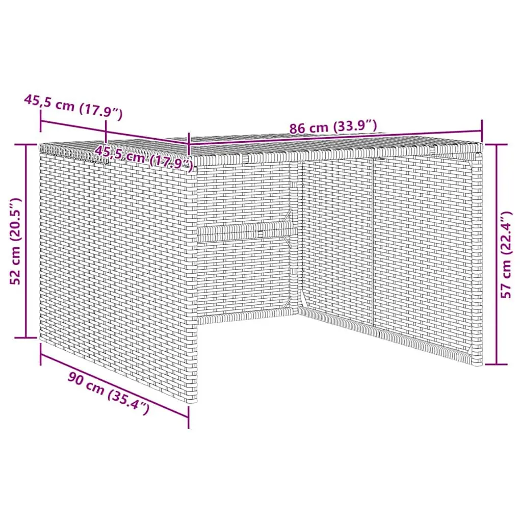 Beige Outdoor Robot Mower Storage Shed