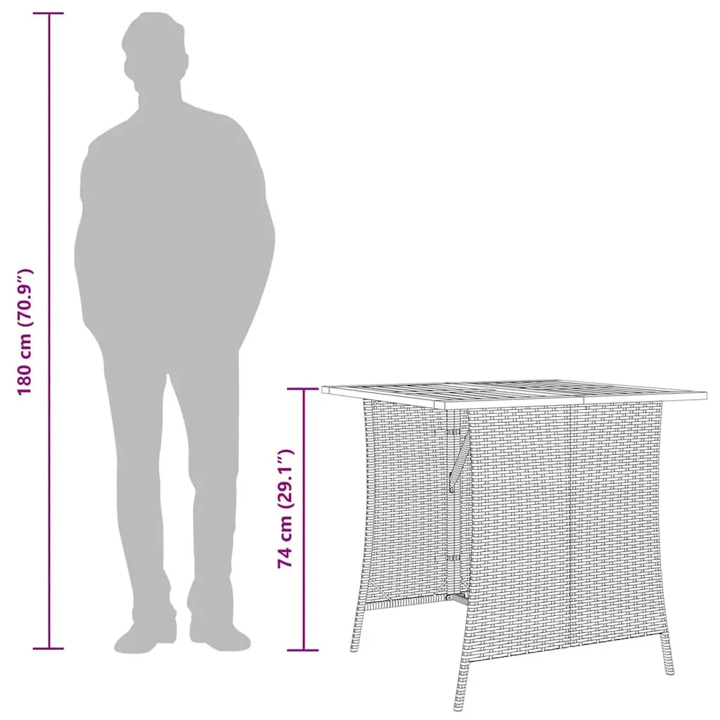5 Piece Outdoor Dining Set with Cushions