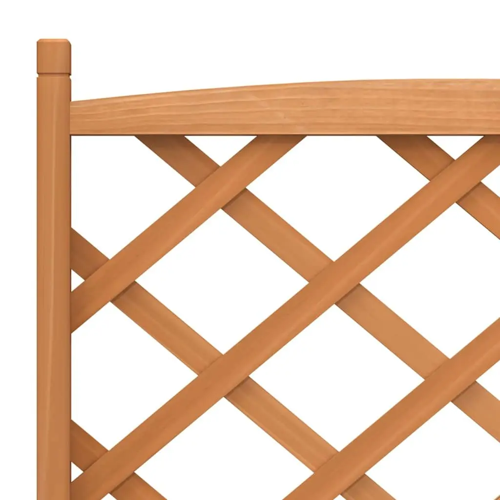 Wooden Planter with Trellis Brown Fir Garden Climbing Plant Support Patio Decor