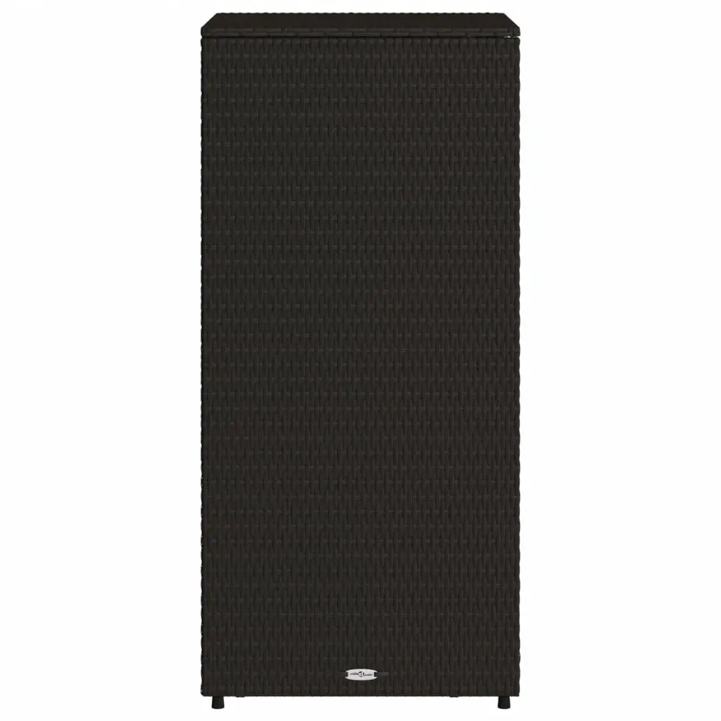 Black Outdoor Garden Storage Cabinet with Shelves