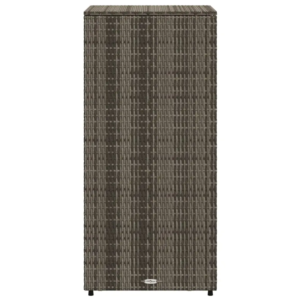 Grey Garden Storage Cabinet with 2 Shelves and Drawer