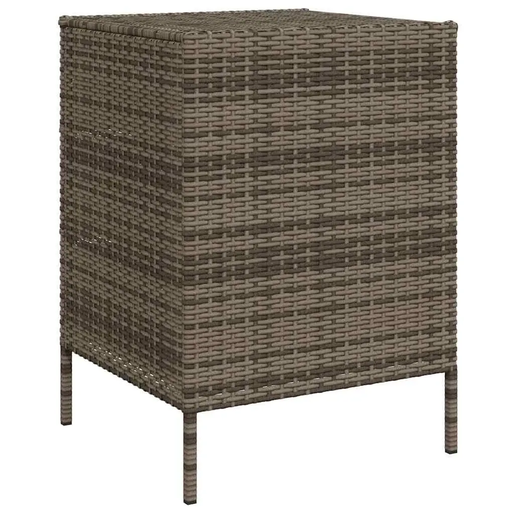 Garden Storage Cabinet with 3 Drawers in Grey