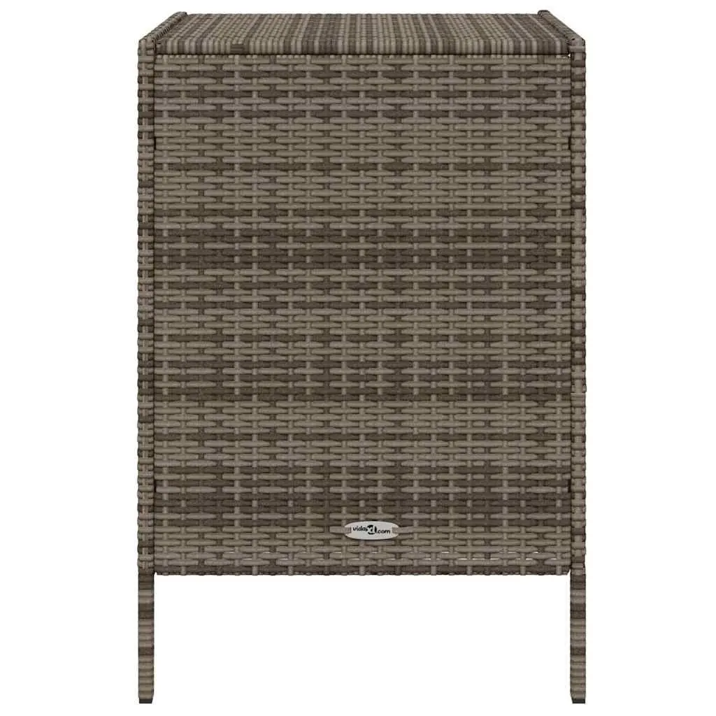 Garden Storage Cabinet with 3 Drawers in Grey