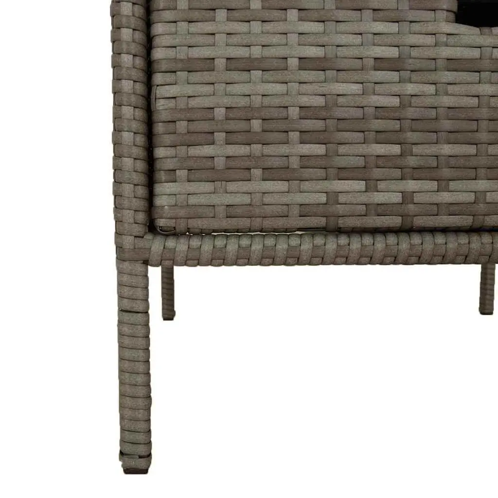 Garden Storage Cabinet with 3 Drawers in Grey
