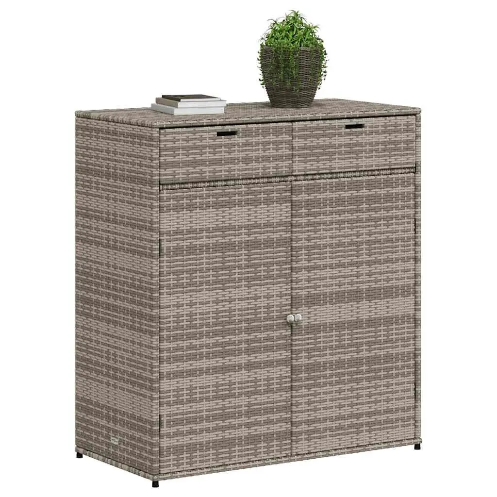 Grey Outdoor Storage Cabinet 105x55x113cm