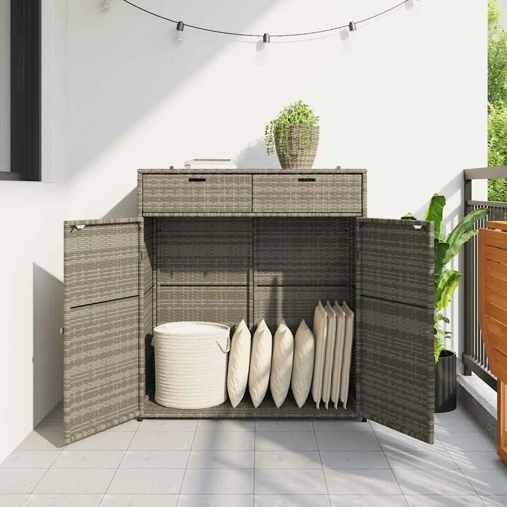 Grey Outdoor Storage Cabinet 105x55x113cm