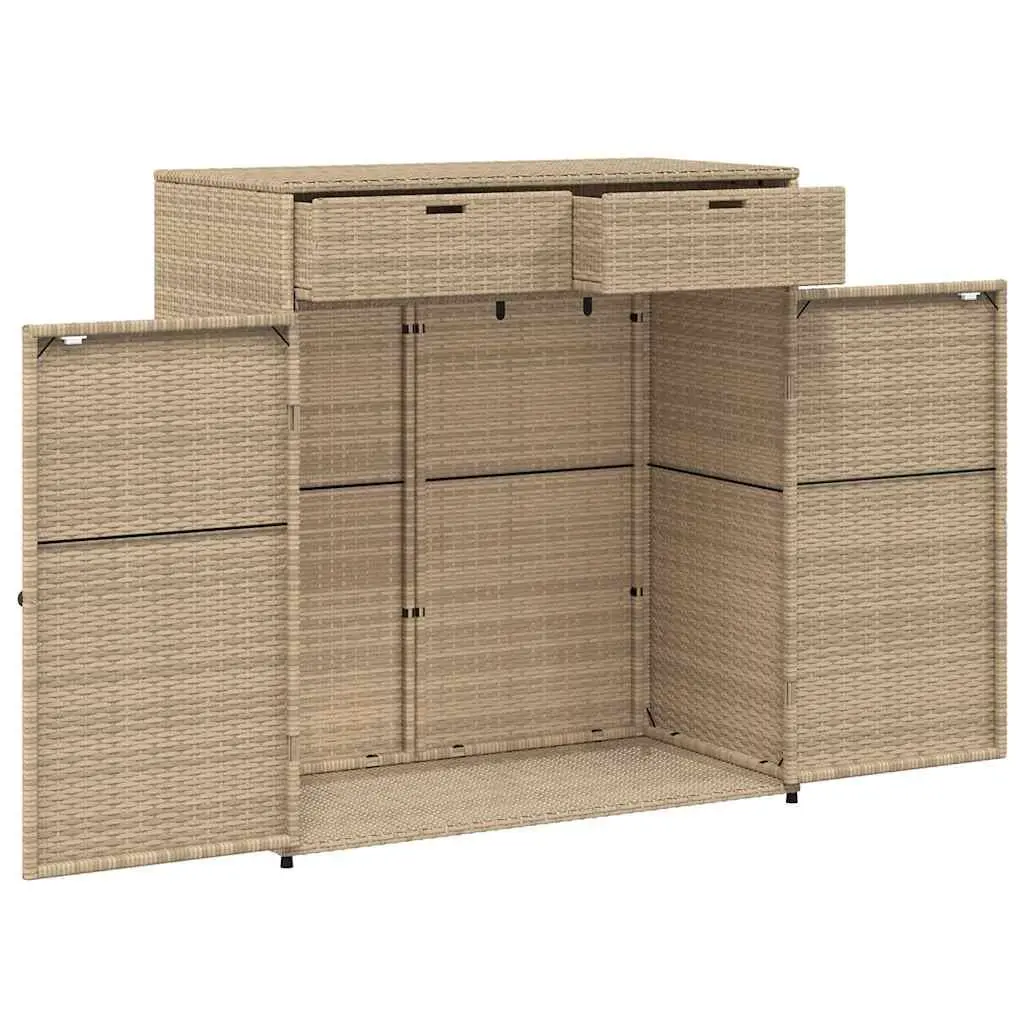 Grey Outdoor Storage Cabinet 105x55x113cm