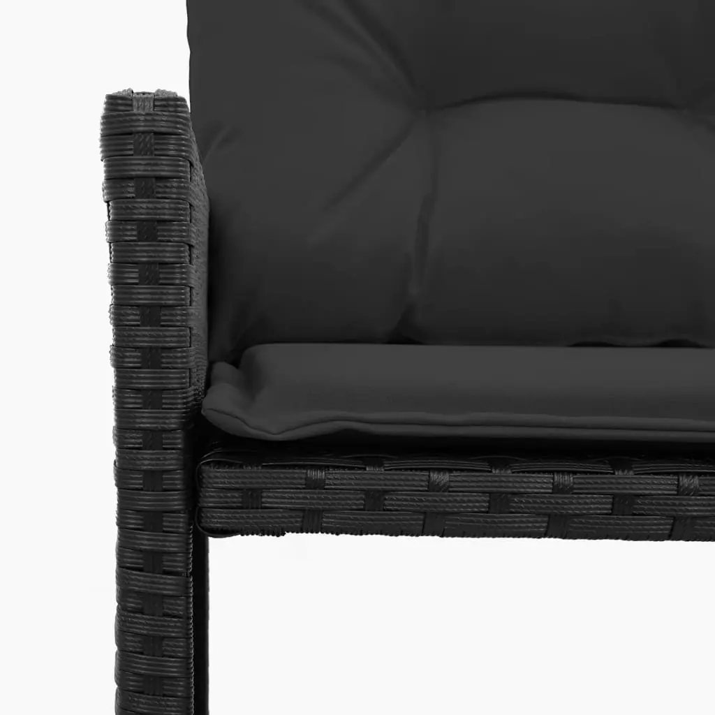 L-Shaped Garden Sofa Set with Cushions and Table