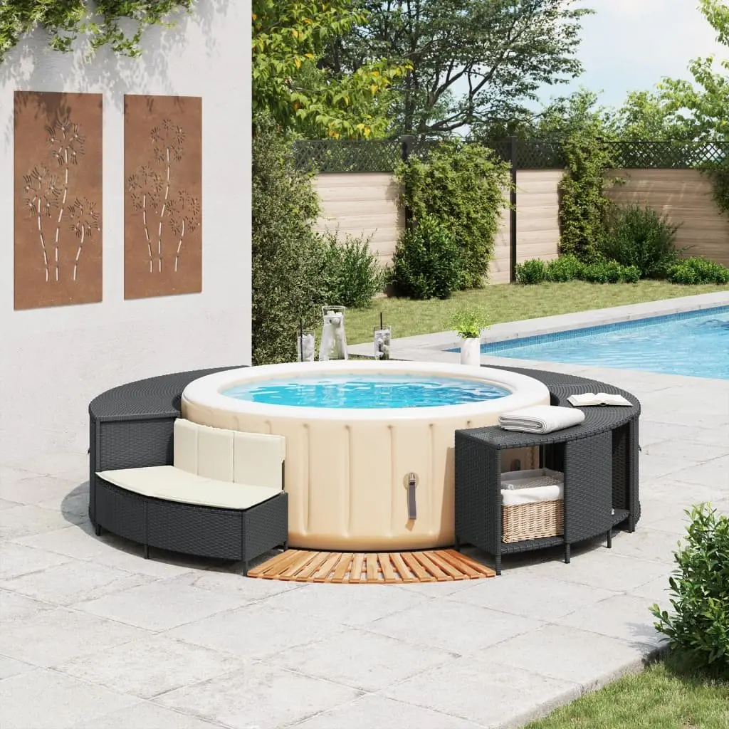 Hot Tub Surround with Storage Bench Seat